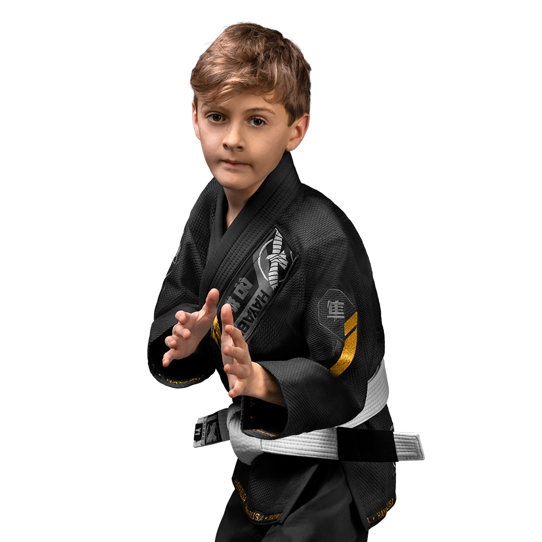 Gi de jiu-jitsu para niño Hayabusa Ascend NEGRO