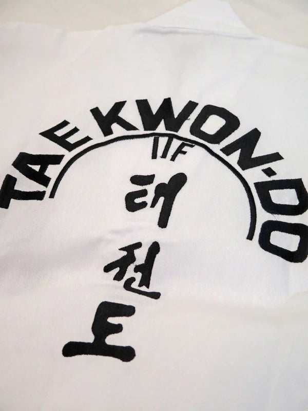 Uniforme de estudiante TOP TEN ITF KYONG - Dobok TKD blanco bordado