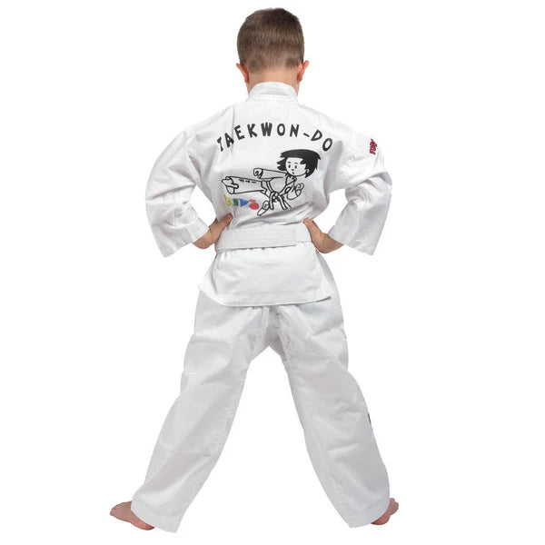 Uniforme Dobok Top Ten para NIÑOS - Algodón/Poliéster SPE blanco