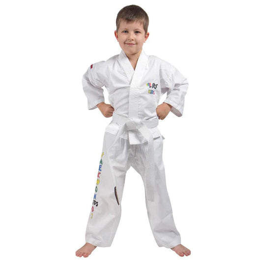 Uniforme Dobok Top Ten para NIÑOS - Algodón/Poliéster SPE blanco