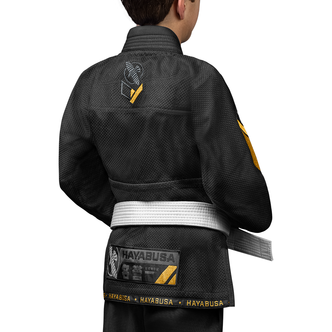 Gi de jiu-jitsu para niño Hayabusa Ascend NEGRO