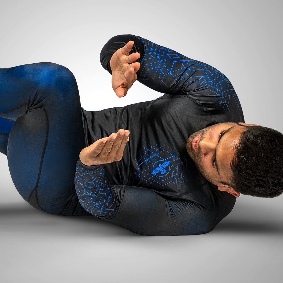 Rashguard manga larga con protección Hayabusa Geo