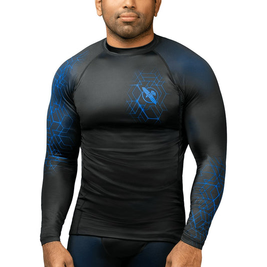 Rashguard manga larga con protección Hayabusa Geo
