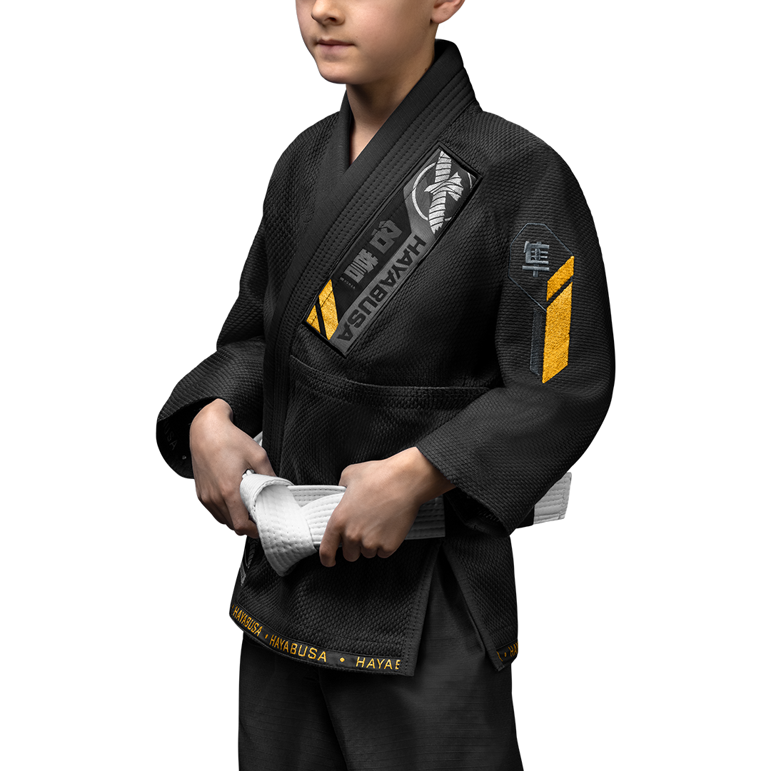 Gi de jiu-jitsu para niño Hayabusa Ascend NEGRO