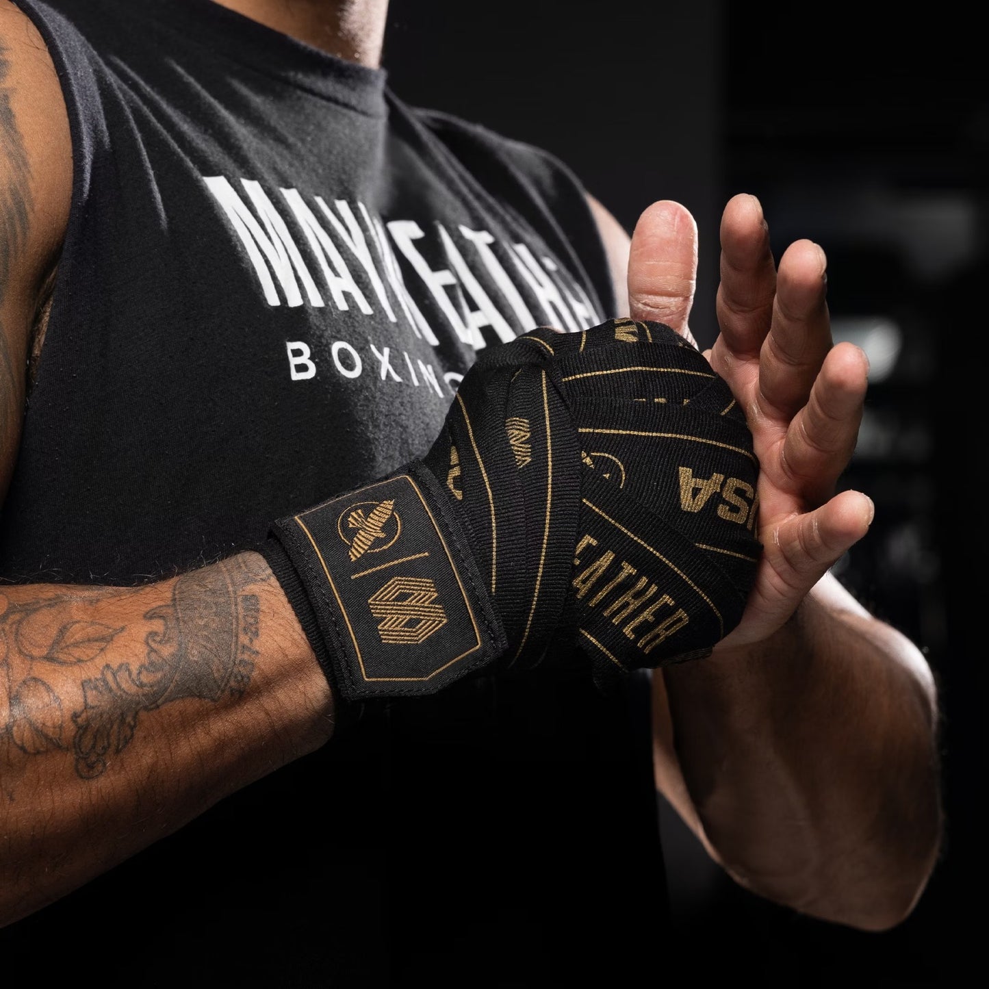 Vendas elásticas para manos Mayweather de 180”