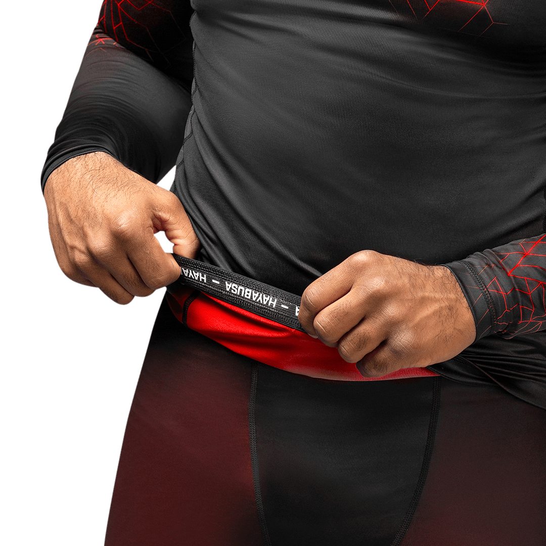 Rashguard manga larga con protección Hayabusa Geo
