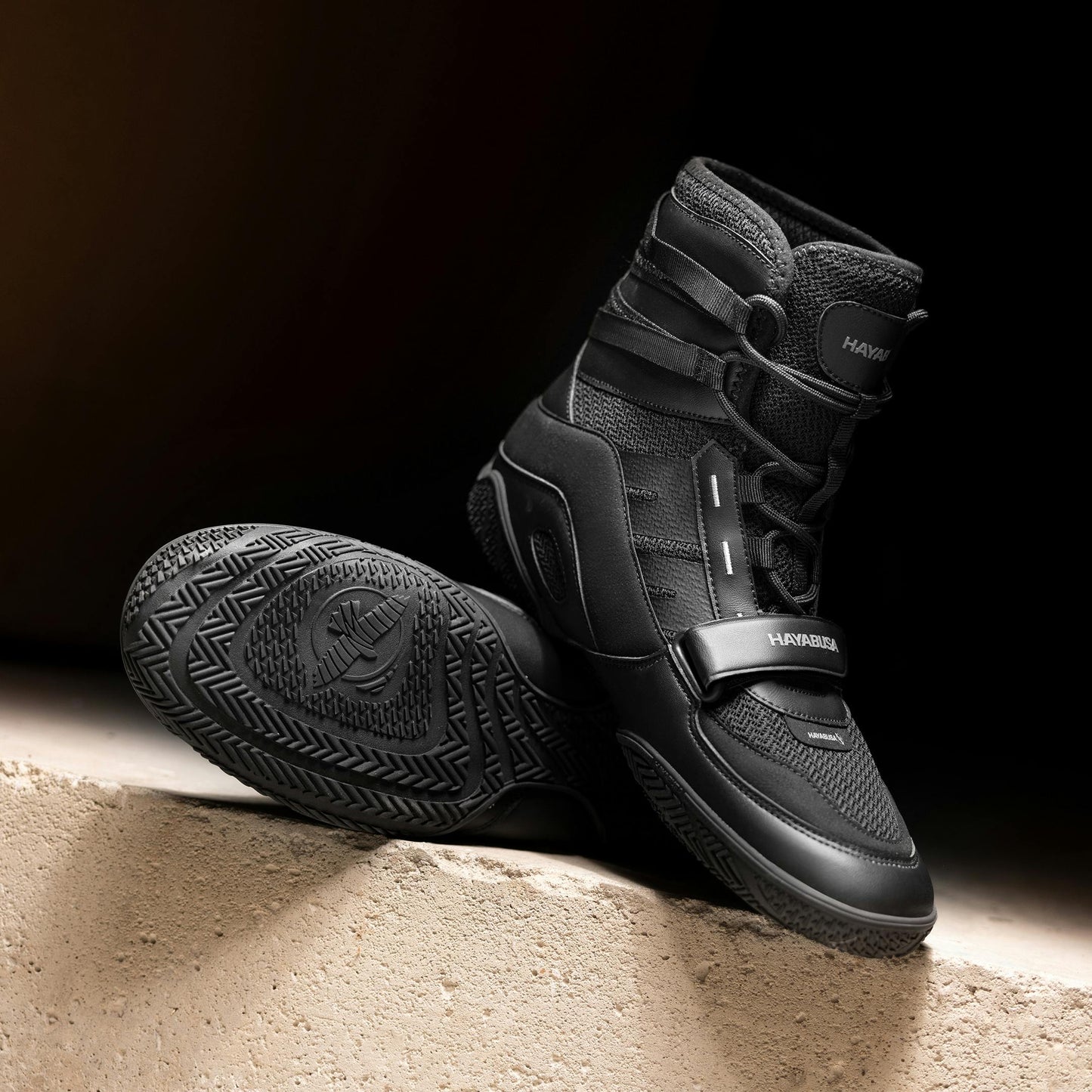 Zapatillas de boxeo Hayabusa Strike Black