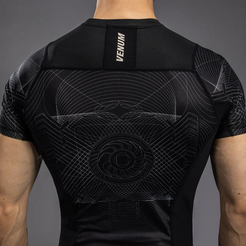 Camiseta de manga corta para hombre - Negro intenso/Arena desértica Venum G-Fit Air
