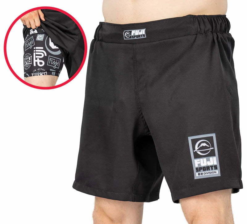Pantalones cortos de lucha Ultimate Grappling negros