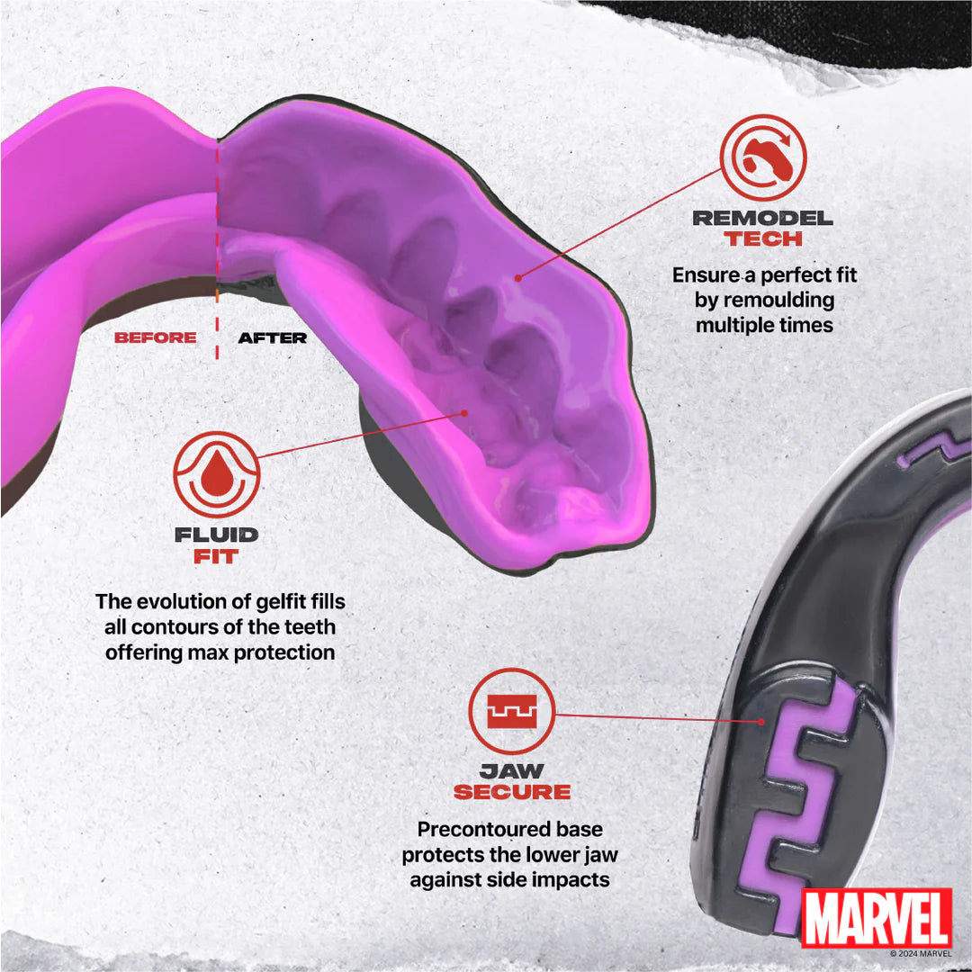 Protector bucal SafeJawz Marvel
