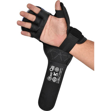 Guantes de agarre para tiradores RDX aprobados por IMMAF, azules