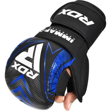 Guantes de agarre para tiradores RDX aprobados por IMMAF, azules