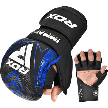 Guantes de agarre para tiradores RDX aprobados por IMMAF, azules