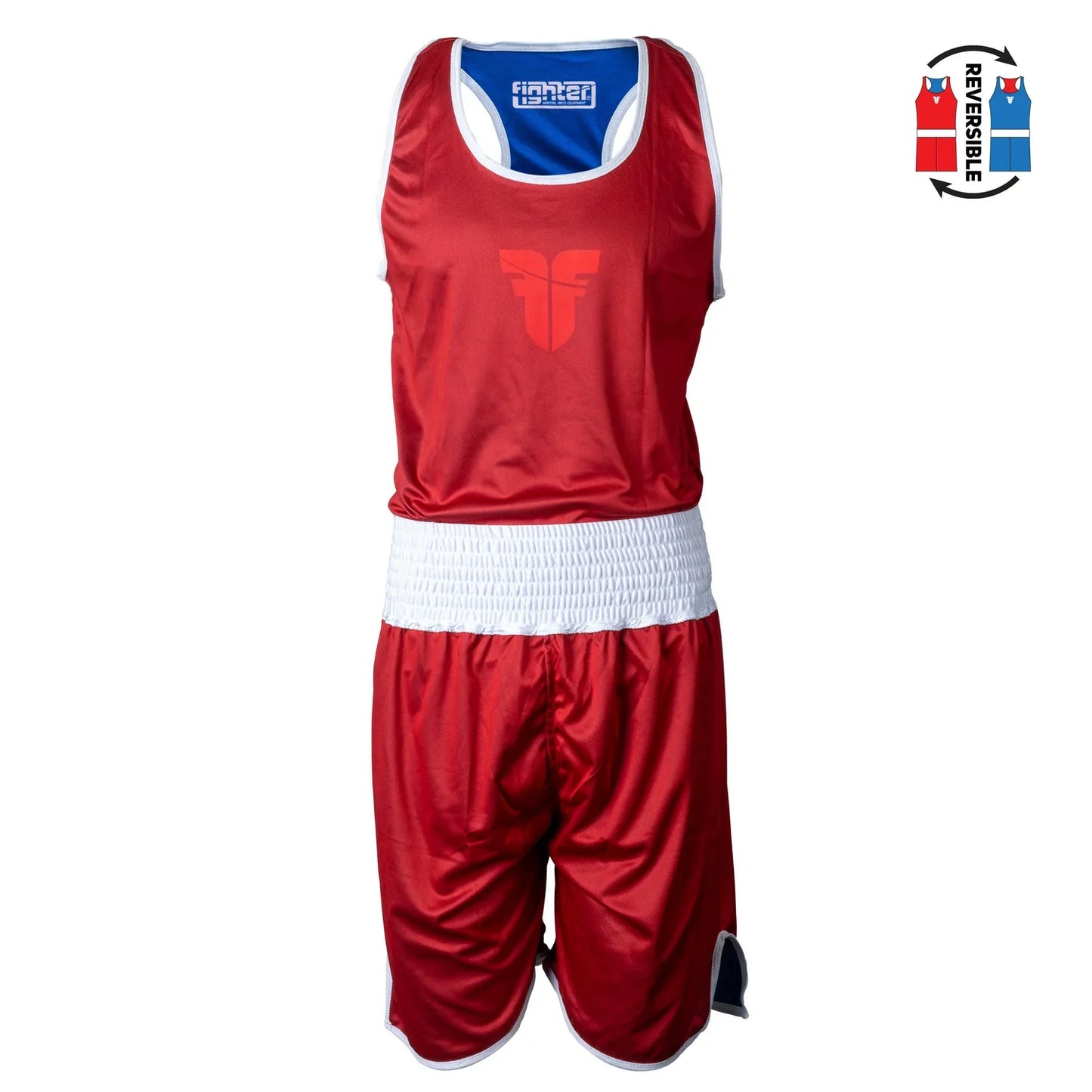 conjunto de boxeo Top Ten Reversible Azul - Rojo