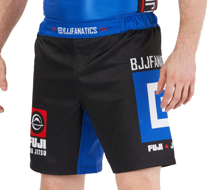 Pantalones cortos ligeros BJJ Fanatics azules