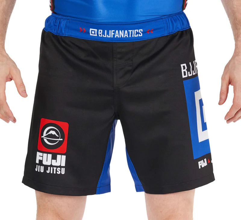 Pantalones cortos ligeros BJJ Fanatics azules