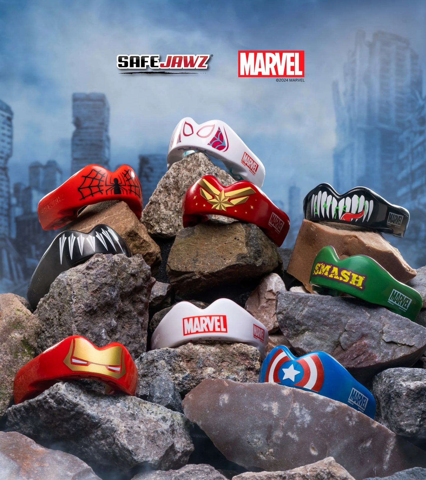 Protector bucal SafeJawz Marvel