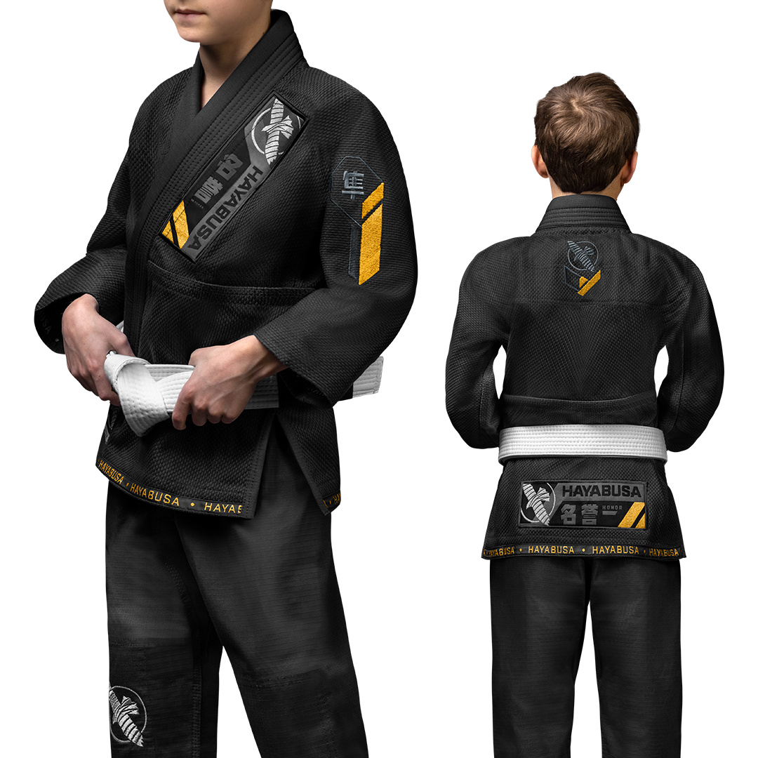 Gi de jiu-jitsu para niño Hayabusa Ascend NEGRO