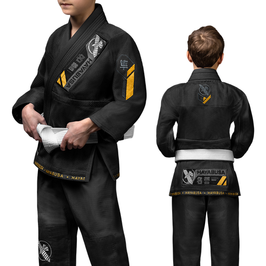 Gi de jiu-jitsu para niño Hayabusa Ascend NEGRO
