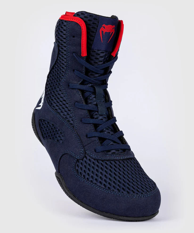Zapatillas de boxeo Venum Contender - Azul marino/rojo