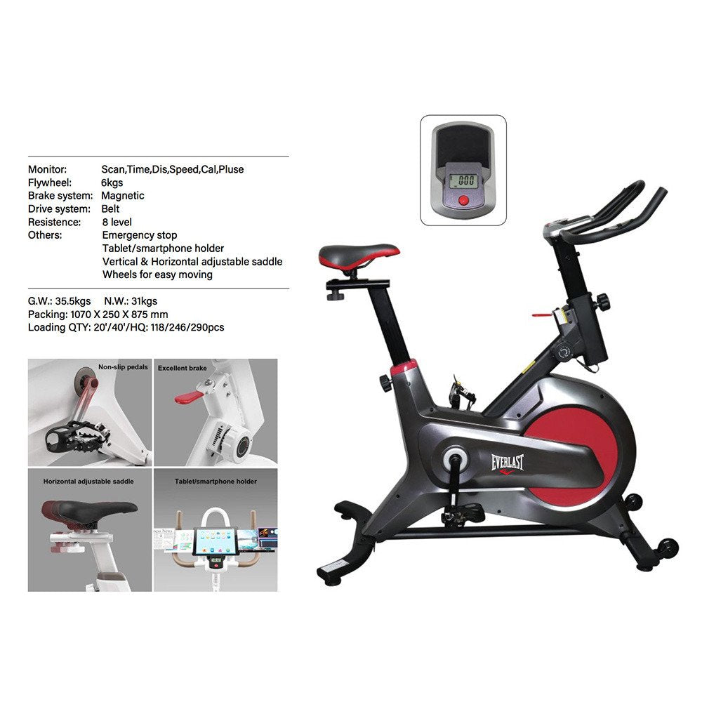 BICICLETA DE SPINNING EVERLAST