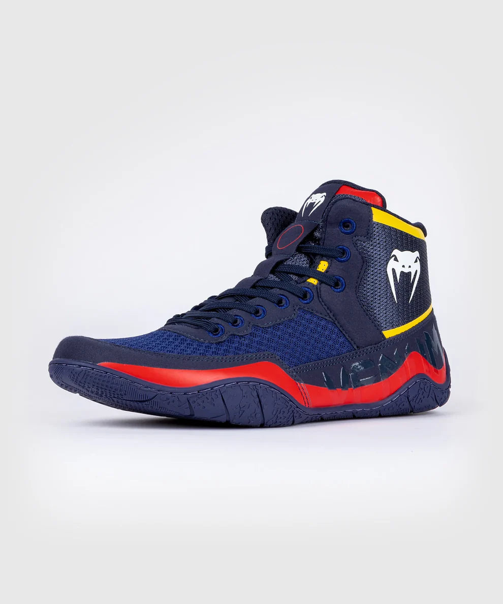 Zapatillas de lucha Venum Elite - Azul/Amarillo