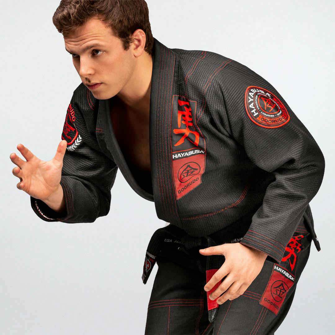 Hayabusa Goorudo 3 Tejido Dorado Jiu Jitsu Gi