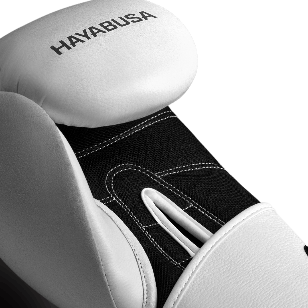 Guantes de boxeo de cuero Hayabusa S4 BLANCOS