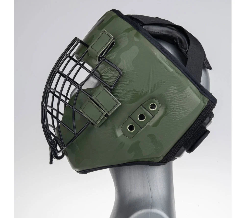 Protector de cabeza Fighter Shock - caqui/camuflaje