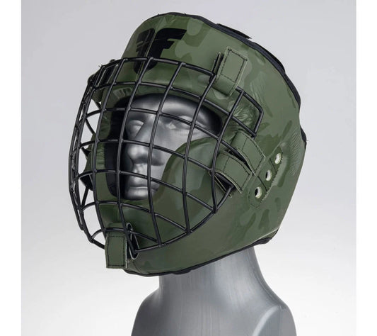 Protector de cabeza Fighter Shock - caqui/camuflaje