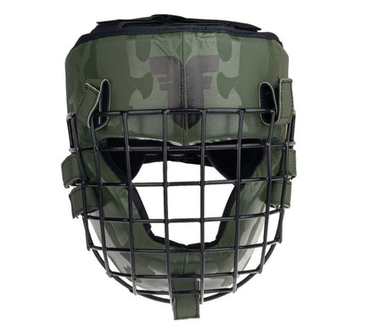 Protector de cabeza Fighter Shock - caqui/camuflaje