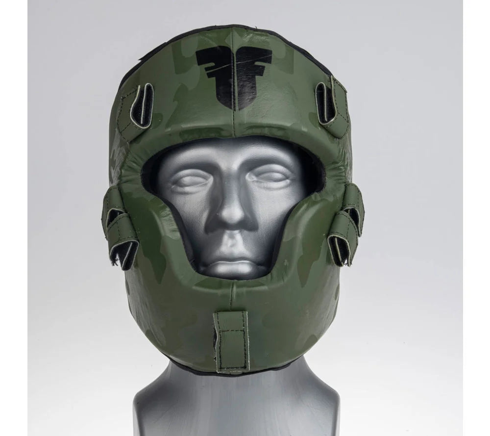 Protector de cabeza Fighter Shock - caqui/camuflaje