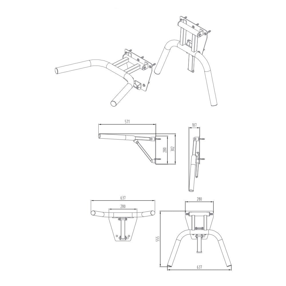 BARRA DE EJERCICIO PLEGABLE PARA PARED