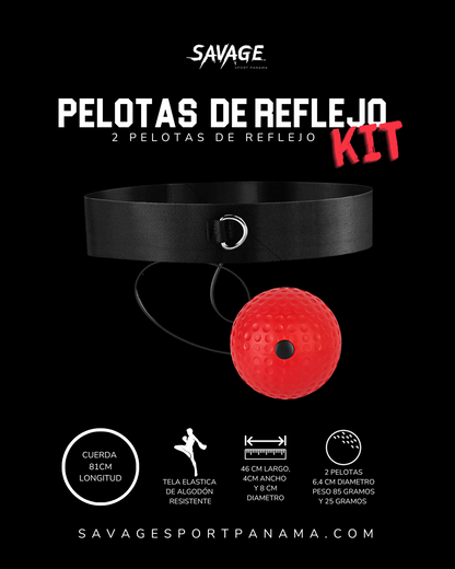 Pelota de reflejo pack