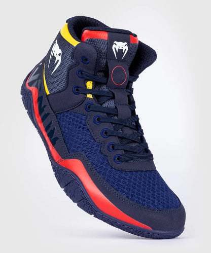 Zapatillas de lucha Venum Elite - Azul/Amarillo