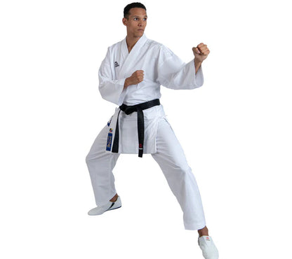 Hayashi Karate-gi blanco PREMIUM KUMITE 100 % poliéster ultraligero