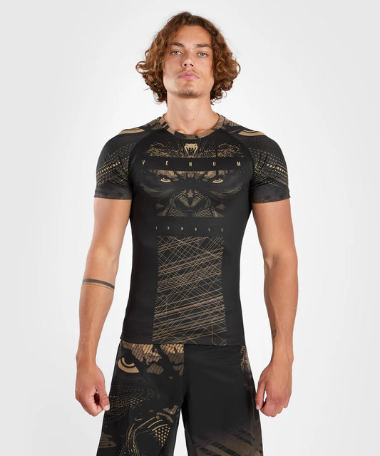 VenumJungle Rashguard, color negro y arena