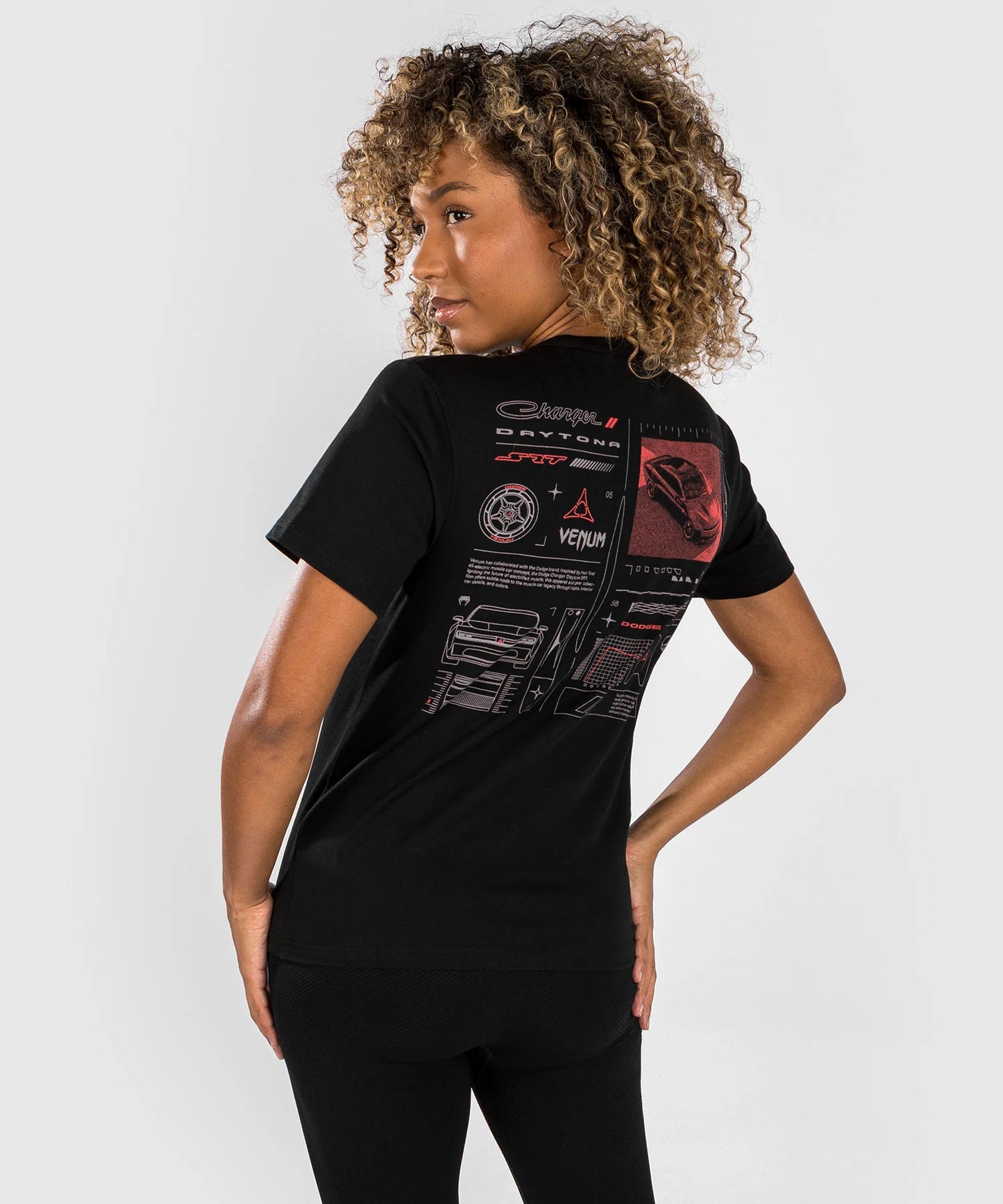 Camiseta para mujer Venum x Dodge Banshee - Negra