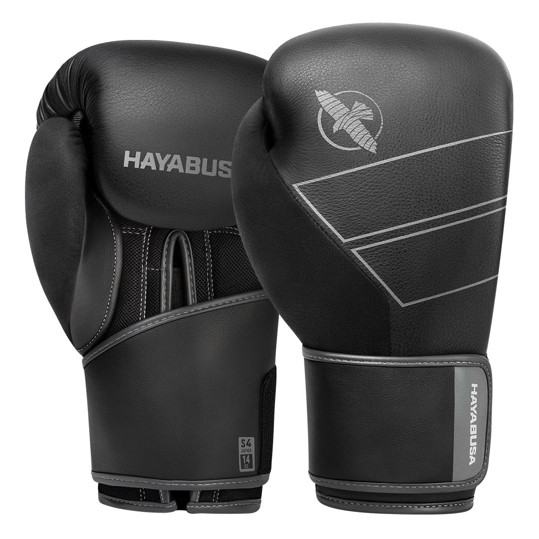 Guantes de boxeo de cuero Hayabusa S4 NEGROS