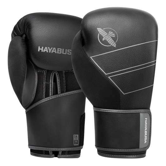 Guantes de boxeo de cuero Hayabusa S4 NEGROS