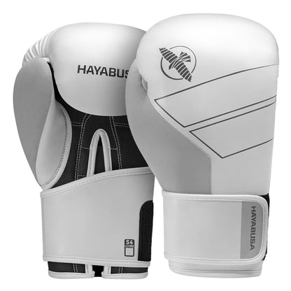 Guantes de boxeo de cuero Hayabusa S4 BLANCOS