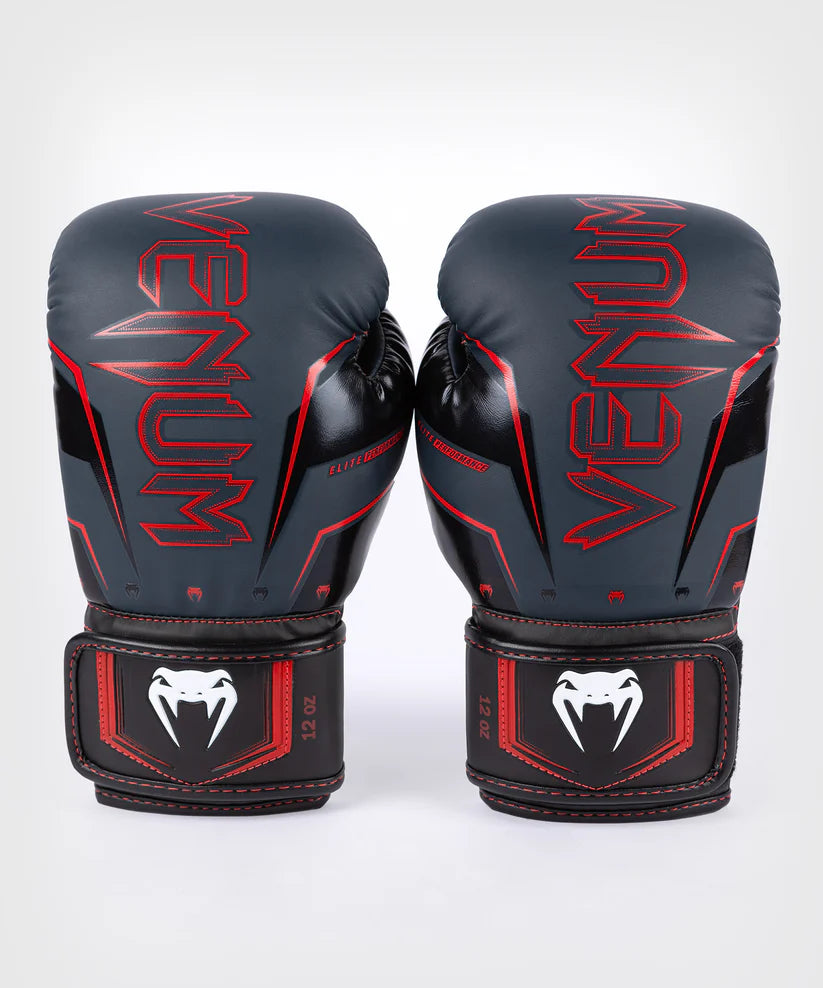 Guantes de boxeo Venum Elite Evo - Azul marino/negro/rojo