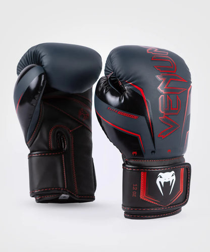 Guantes de boxeo Venum Elite Evo - Azul marino/negro/rojo