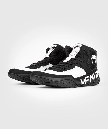 Zapatillas de lucha Venum Elite - Negro/Blanco