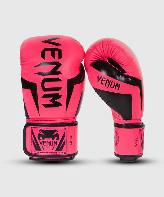 Guantes de boxeo Venum Elite, color rosa