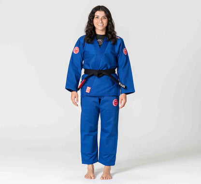 Kimono de BJJ azul para competición femenina