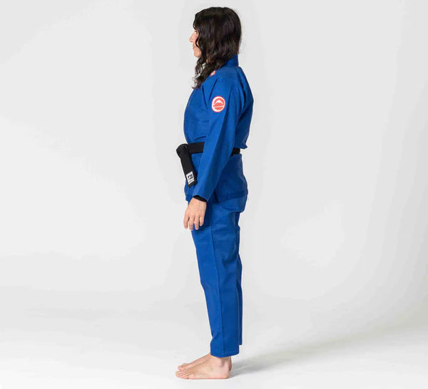 Kimono de BJJ azul para competición femenina