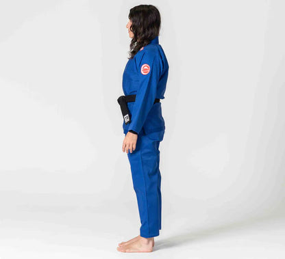Kimono de BJJ azul para competición femenina