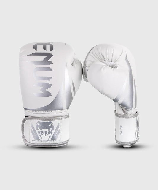 Guantes de boxeo Venum Challenger 2.0 - Blanco/Plateado