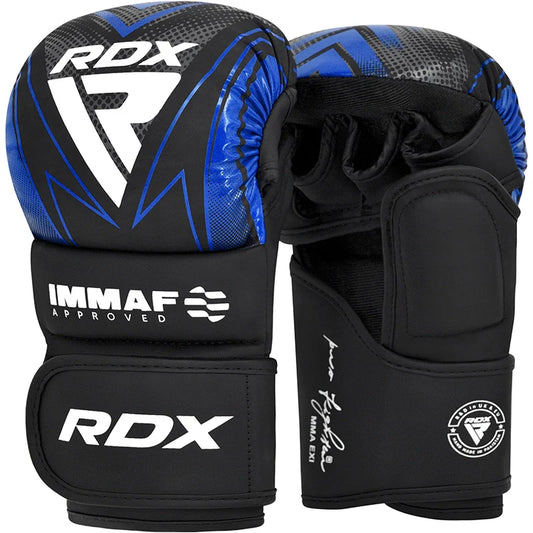 Guantes de agarre para tiradores RDX aprobados por IMMAF, azules